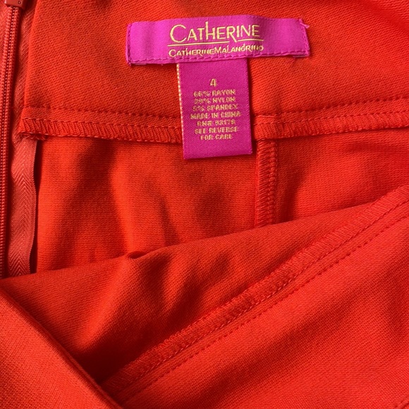 Orange Catherine Catherine Malandrino Mini Skirt - Size 4 - Picture 3 of 4